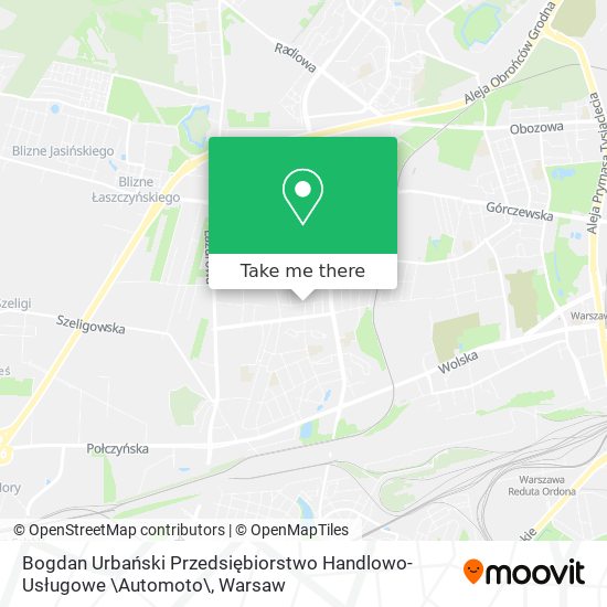 Bogdan Urbański Przedsiębiorstwo Handlowo-Usługowe \Automoto\ map