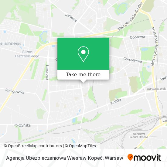 Agencja Ubezpieczeniowa Wiesław Kopeć map