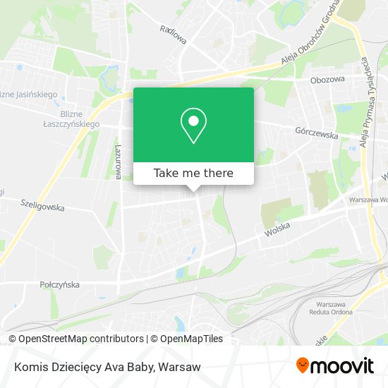 Komis Dziecięcy Ava Baby map