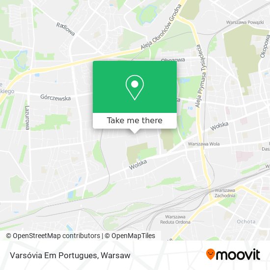 Varsóvia Em Portugues map