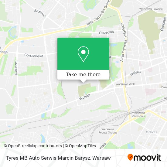 Tyres MB Auto Serwis Marcin Barysz map