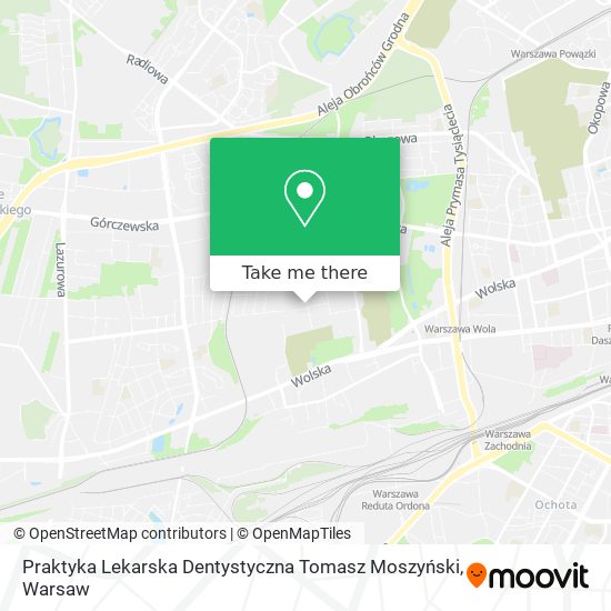 Praktyka Lekarska Dentystyczna Tomasz Moszyński map