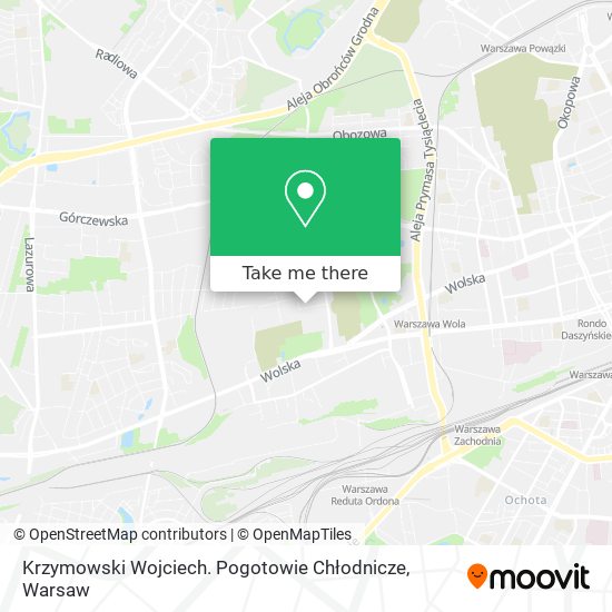 Krzymowski Wojciech. Pogotowie Chłodnicze map