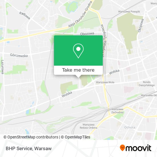 BHP Service map