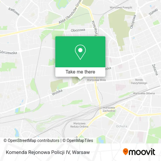 Komenda Rejonowa Policji IV map