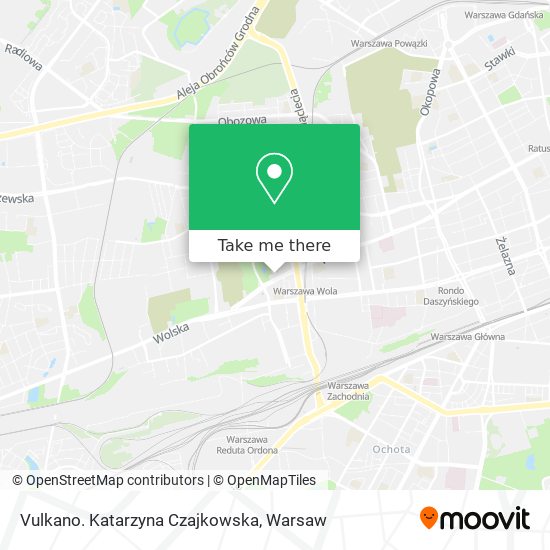 Vulkano. Katarzyna Czajkowska map