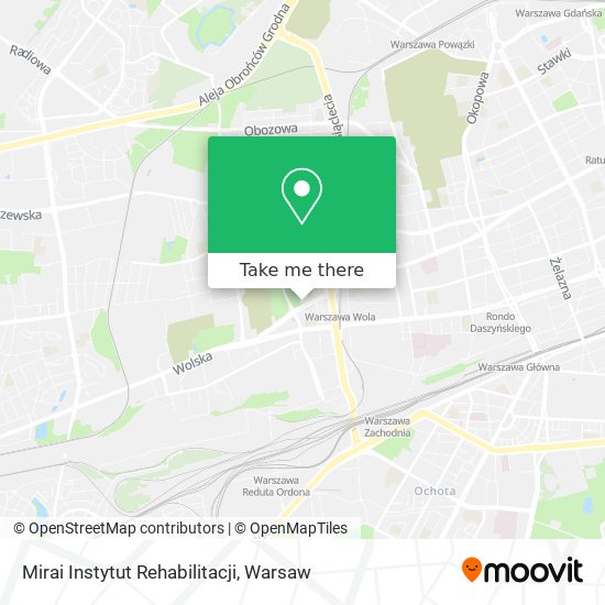 Mirai Instytut Rehabilitacji map