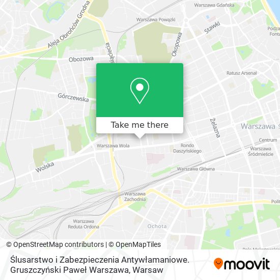 Ślusarstwo i Zabezpieczenia Antywłamaniowe. Gruszczyński Paweł Warszawa map