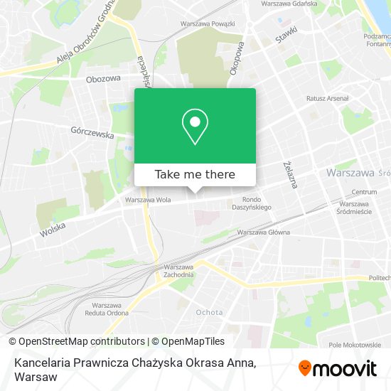 Kancelaria Prawnicza Chażyska Okrasa Anna map