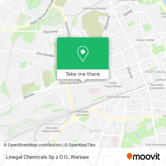 Linegal Chemicals Sp z O.O. map