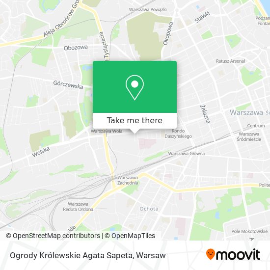 Ogrody Królewskie Agata Sapeta map