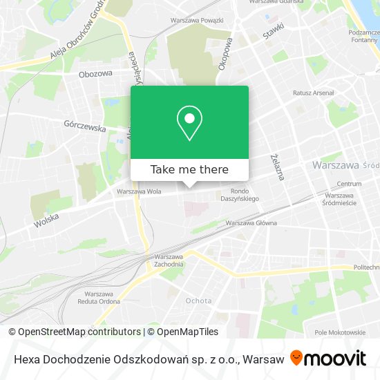 Hexa Dochodzenie Odszkodowań sp. z o.o. map