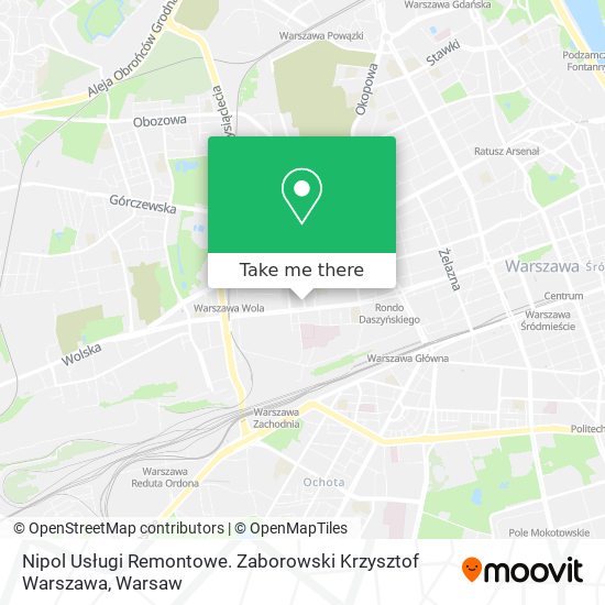 Карта Nipol Usługi Remontowe. Zaborowski Krzysztof Warszawa