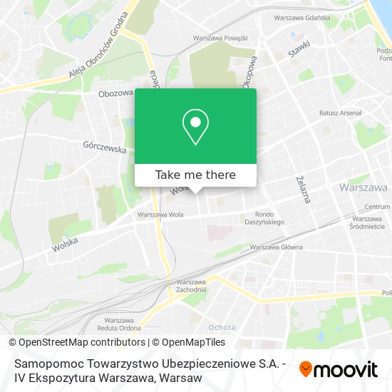 Samopomoc Towarzystwo Ubezpieczeniowe S.A. - IV Ekspozytura Warszawa map