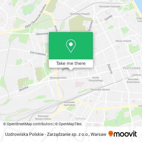 Uzdrowiska Polskie - Zarządzanie sp. z o.o. map