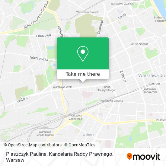 Piaszczyk Paulina. Kancelaria Radcy Prawnego map