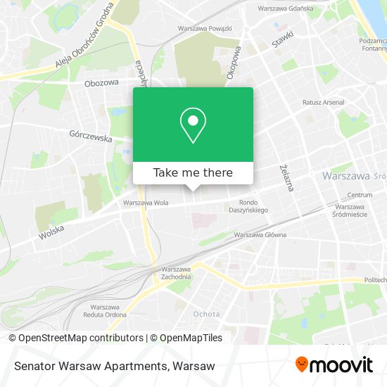 Senator Warsaw Apartments map