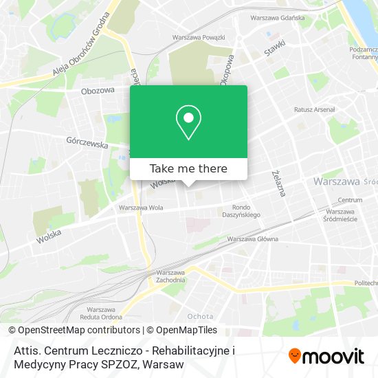 Attis. Centrum Leczniczo - Rehabilitacyjne i Medycyny Pracy SPZOZ map