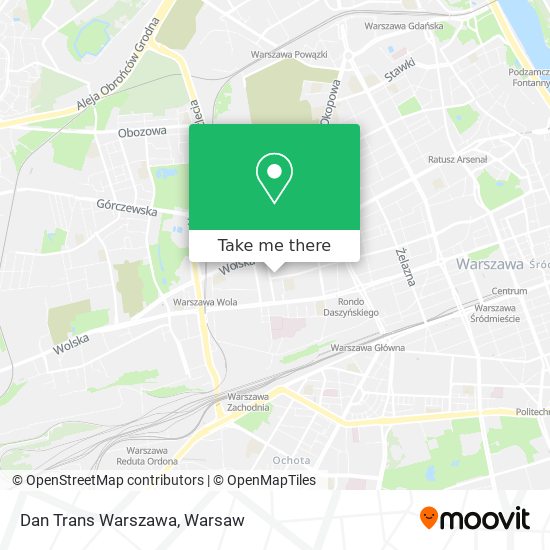 Dan Trans Warszawa map