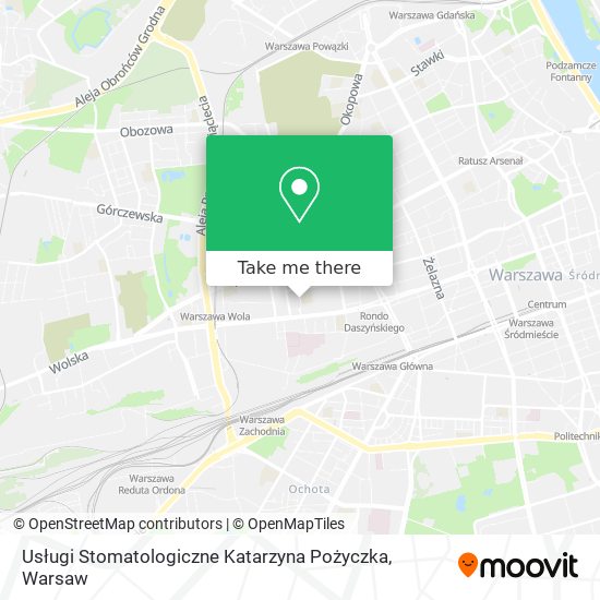 Usługi Stomatologiczne Katarzyna Pożyczka map