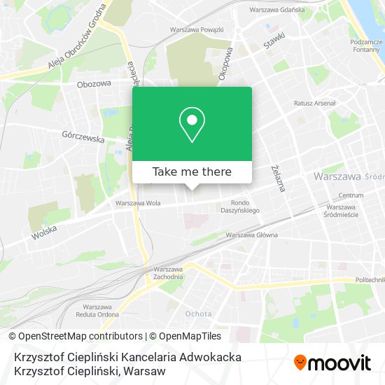 Krzysztof Ciepliński Kancelaria Adwokacka Krzysztof Ciepliński map