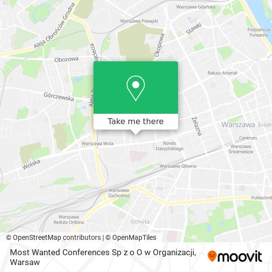 Most Wanted Conferences Sp z o O w Organizacji map