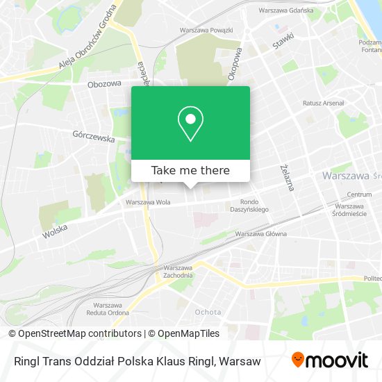 Ringl Trans Oddział Polska Klaus Ringl map