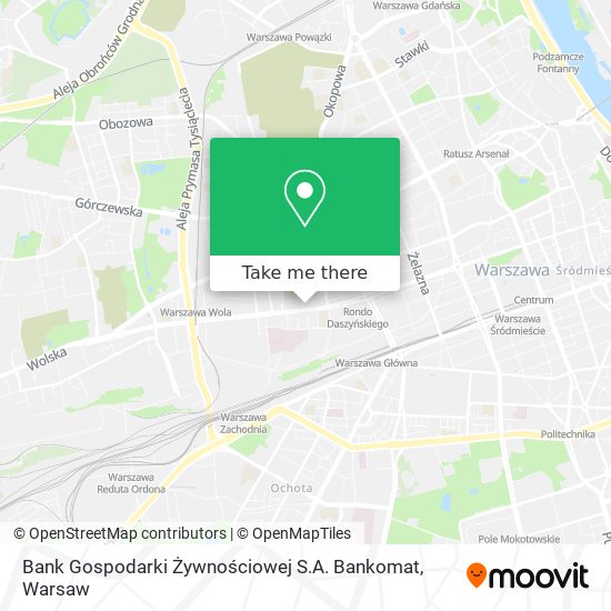 Bank Gospodarki Żywnościowej S.A. Bankomat map