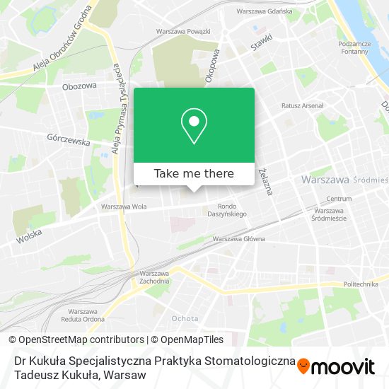 Dr Kukuła Specjalistyczna Praktyka Stomatologiczna Tadeusz Kukuła map