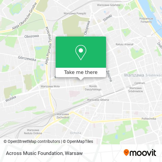 Across Music Foundation map