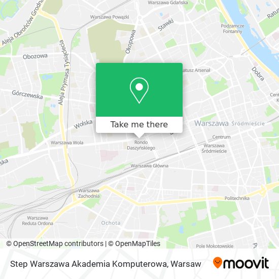 Карта Step Warszawa Akademia Komputerowa