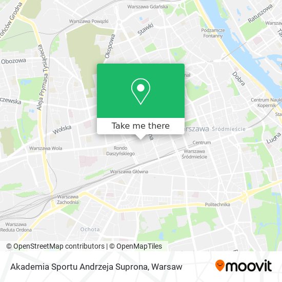 Akademia Sportu Andrzeja Suprona map