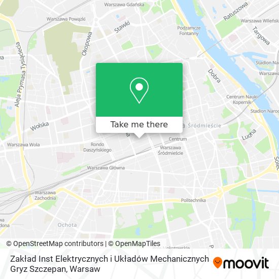 Zakład Inst Elektrycznych i Układów Mechanicznych Gryz Szczepan map