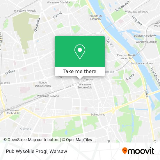 Pub Wysokie Progi map