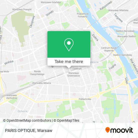 PARIS OPTIQUE map