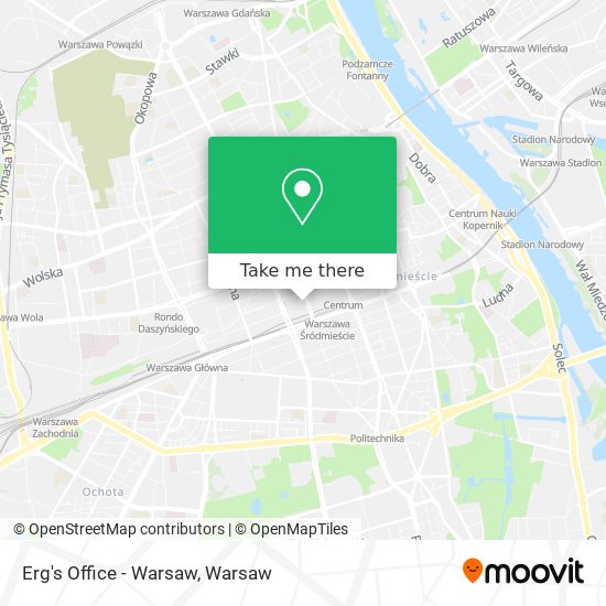 Erg's Office - Warsaw map