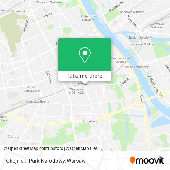 Chojnicki Park Narodowy map