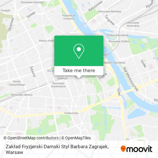 Zakład Fryzjerski Damski Styl Barbara Zagrajek map