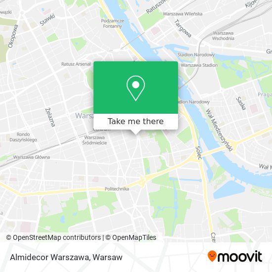 Карта Almidecor Warszawa