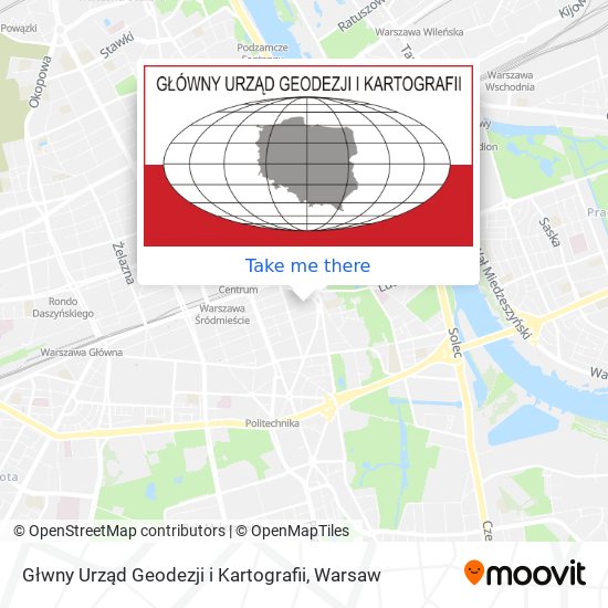 Głwny Urząd Geodezji i Kartografii map