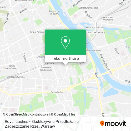 Royal Lashes - Ekskluzywne Przedłużanie i Zagęszczanie Rzęs map