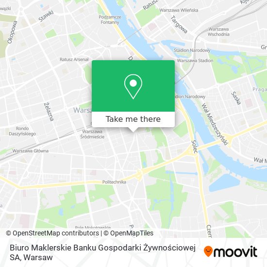 Biuro Maklerskie Banku Gospodarki Żywnościowej SA map