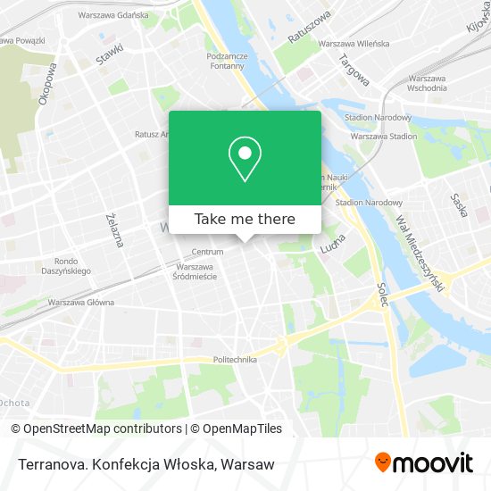 Terranova. Konfekcja Włoska map