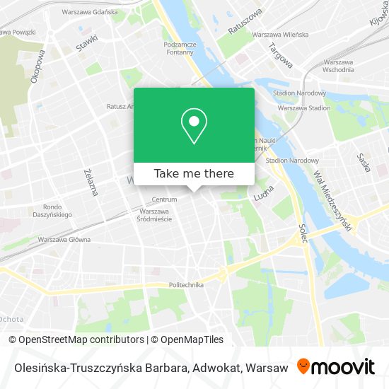 Olesińska-Truszczyńska Barbara, Adwokat map