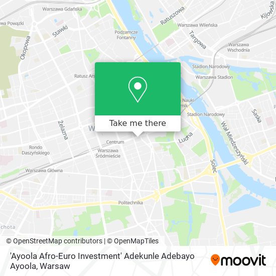 'Ayoola Afro-Euro Investment' Adekunle Adebayo Ayoola map