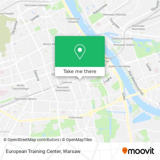 European Training Center map