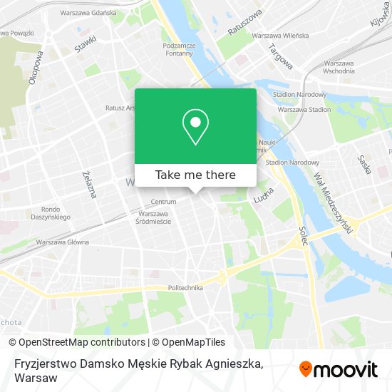 Карта Fryzjerstwo Damsko Męskie Rybak Agnieszka