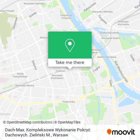 Dach-Max. Kompleksowe Wykonanie Pokryć Dachowych. Zieliński M. map