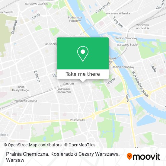 Pralnia Chemiczna. Kosieradzki Cezary Warszawa map