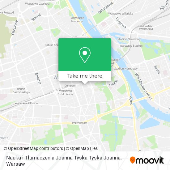 Nauka i Tłumaczenia Joanna Tyska Tyska Joanna map